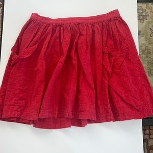 Red Flowy Skort, Size M